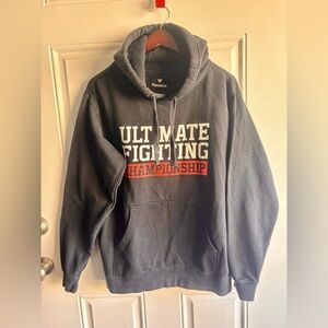 Ultimate Fighting Championship By Fanatics Hoodie. Sz M Charcoal and Red